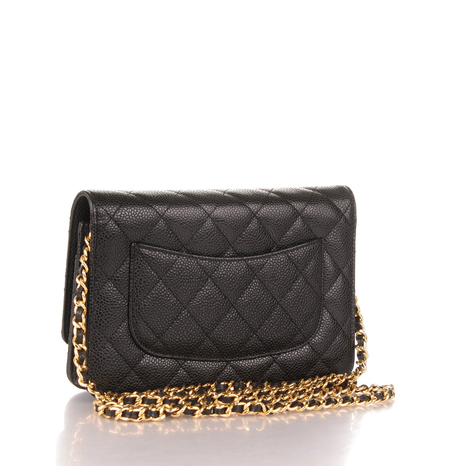 Chanel Caviar Quilted Wallet On Chain WOC Black 3 of 8