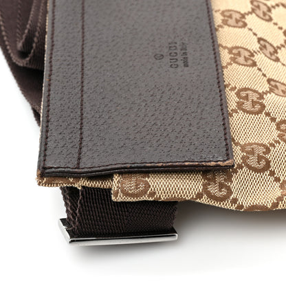 Gucci GG Monogram Double Pocket Belt Bag Dark Brown 12 of 14