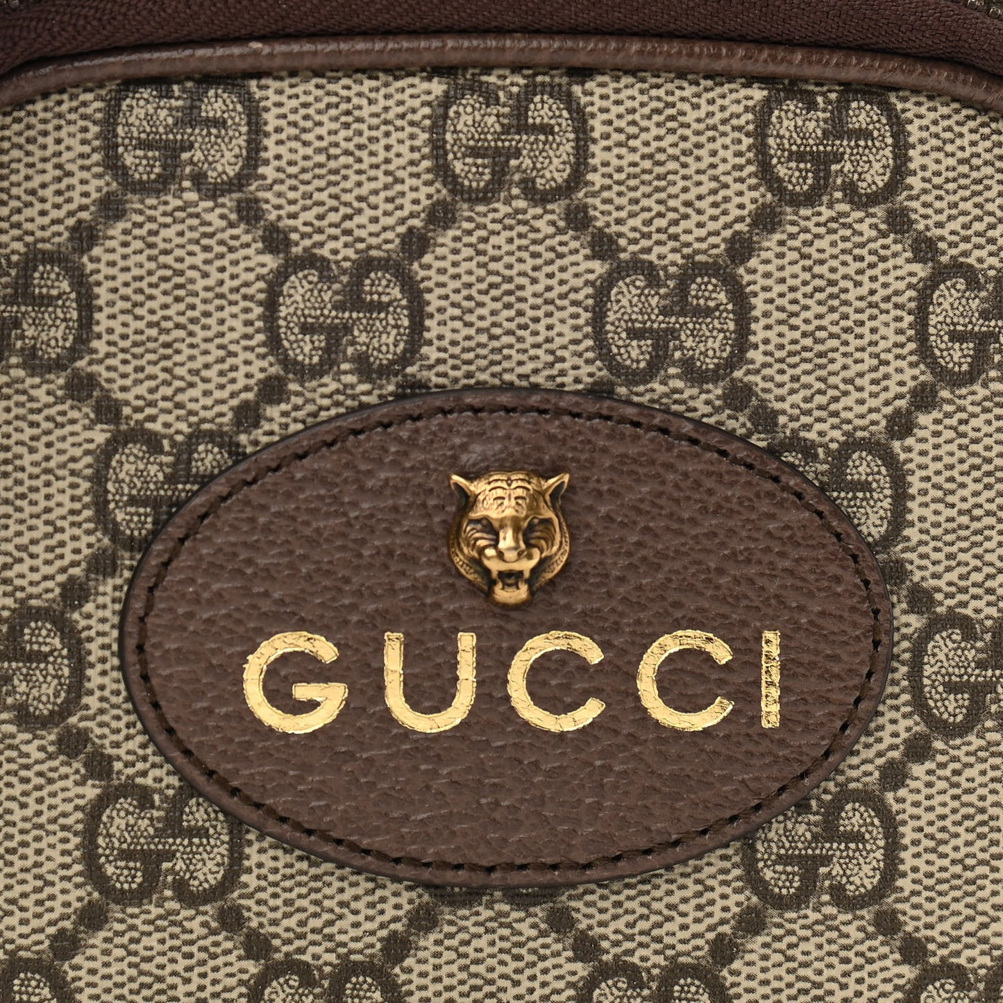 GG Supreme Monogram Mini Neo Vintage Double Zip Messenger Bag Beige New Acero Crop