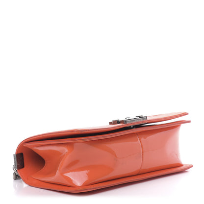 Chanel Patent Quilted Medium Boy Flap Orange 5 of 17