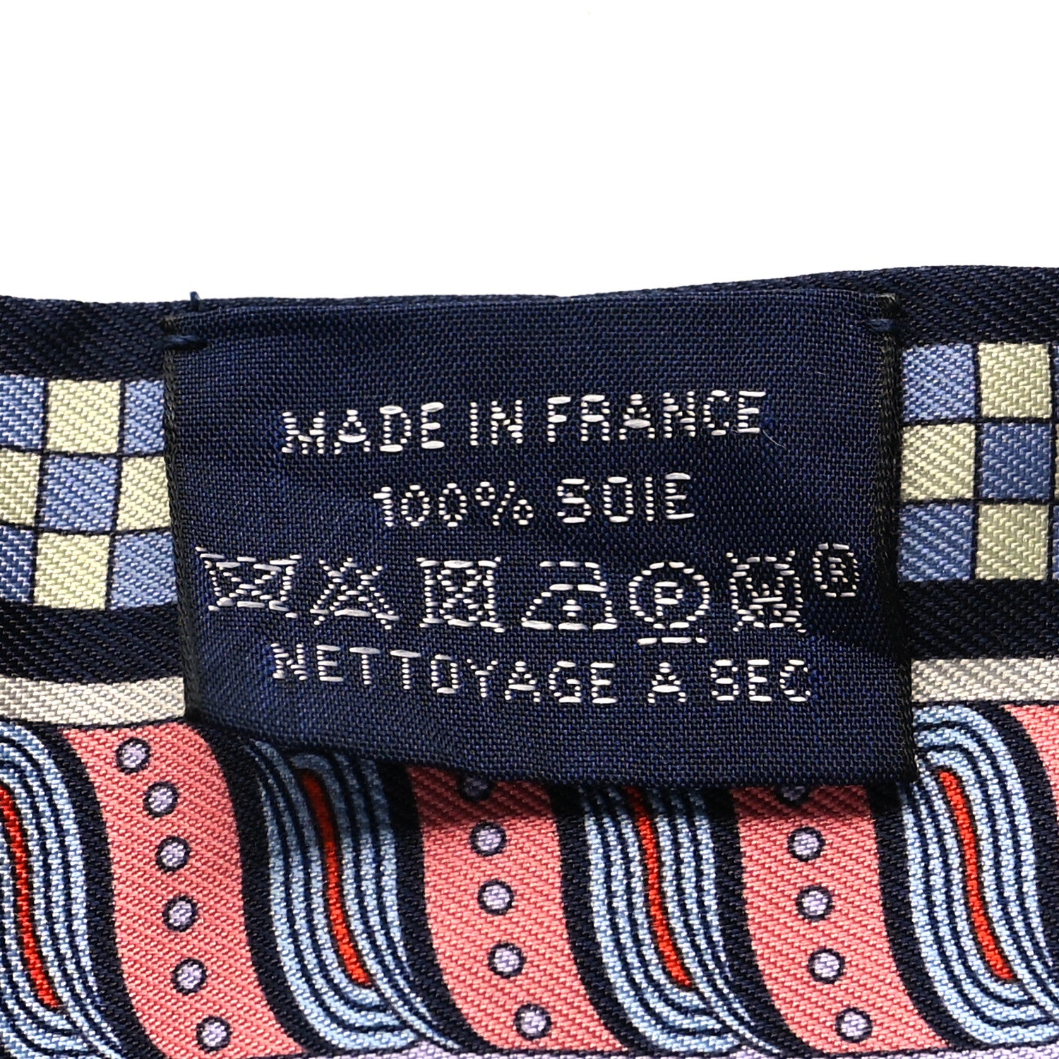Hermes Silk Harnais En Rosace Twilly Marine Rose Jaune 3 of 4