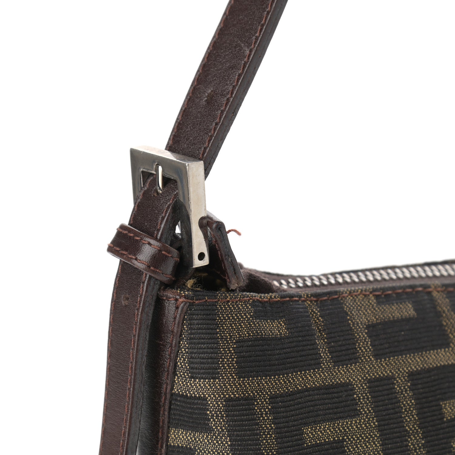 Fendi Zucca Shoulder Bag Tobacco 11 of 15