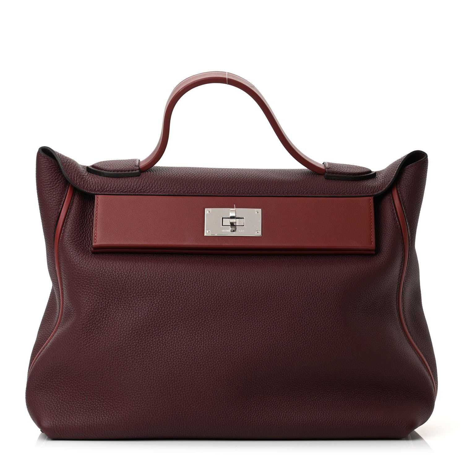 Hermes Togo Swift 24/24 35 Bordeaux Rouge H 1 of 13