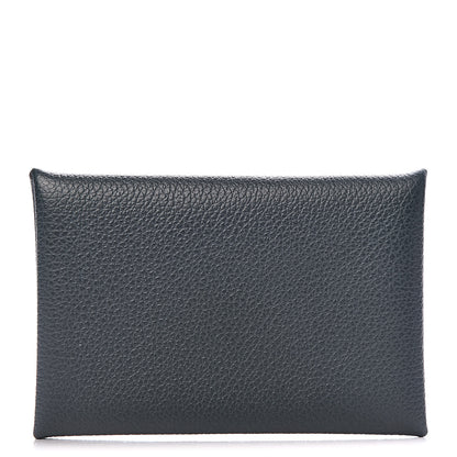 Hermes Evercolor Calvi Card Case Vert Cypress 1 of 8