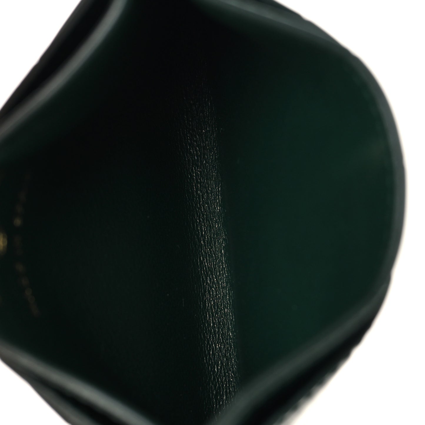 Calfskin Crocodile Embossed Crococo Card Holder Emerald