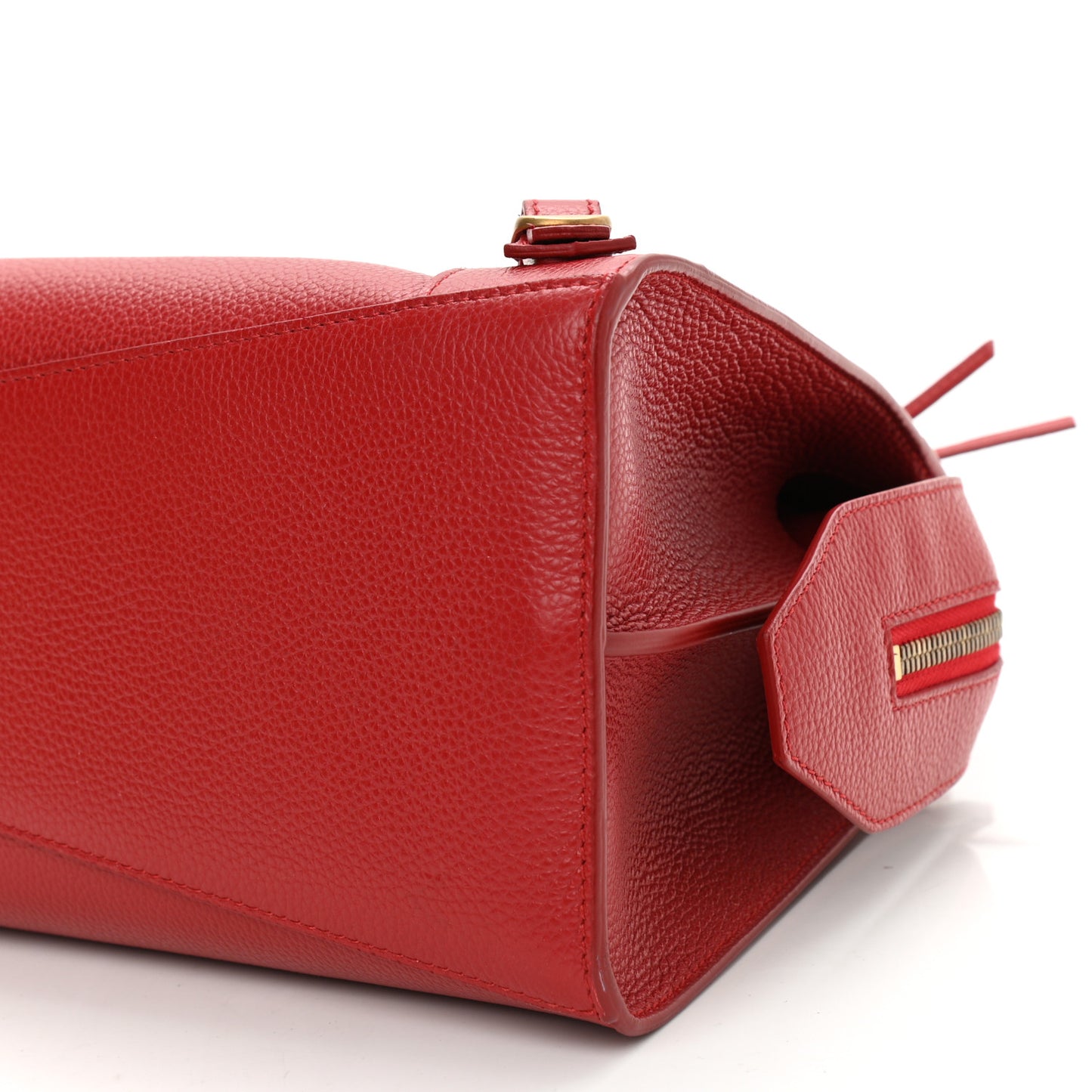 Grained Calfskin Neo Classic Gold Hardware S City Medium Red