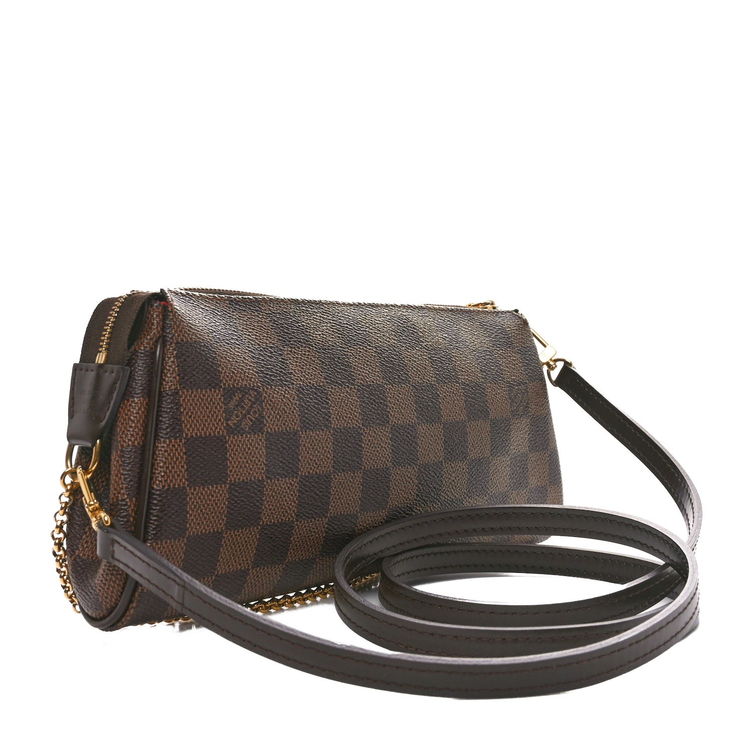 Louis Vuitton Damier Ebene Eva Clutch 3 of 11