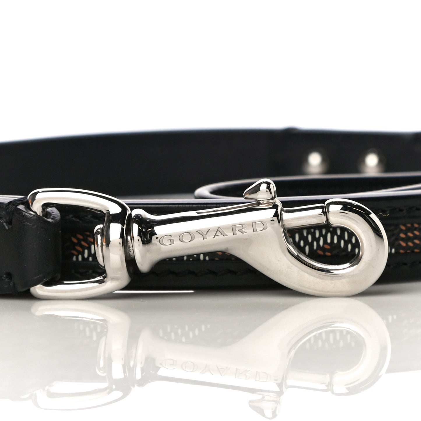 Goyardine Dog Leash Black