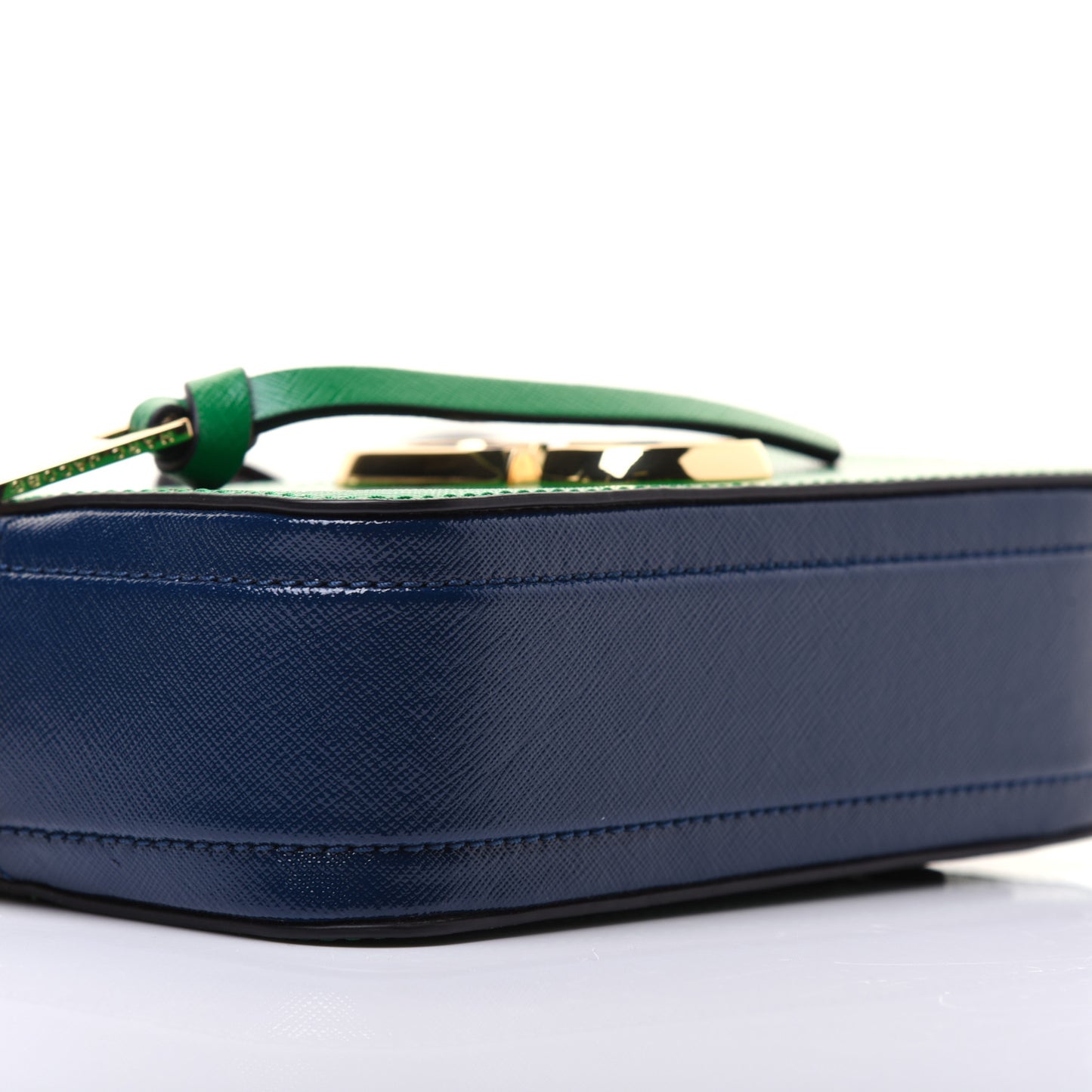 Saffiano Small Snapshot Camera Bag Green Multicolor