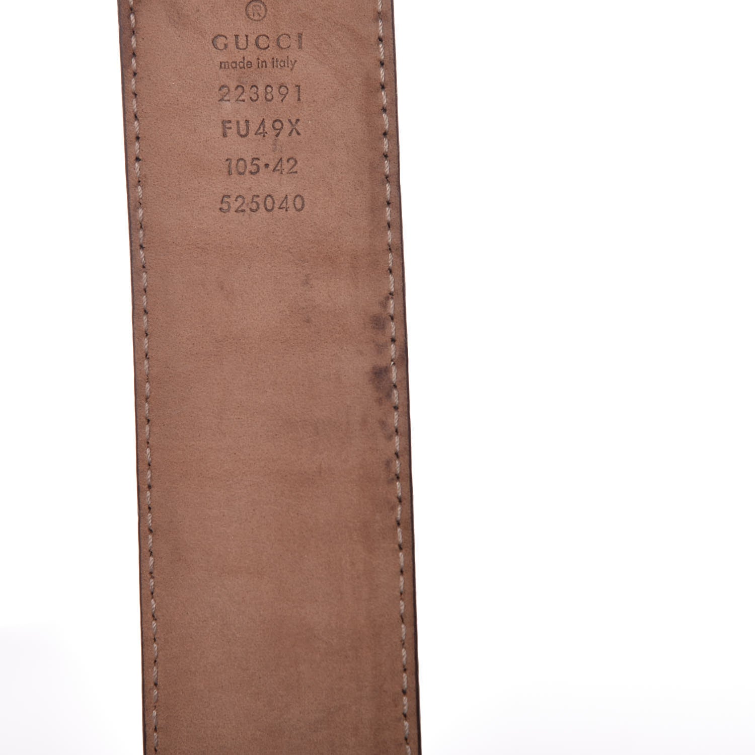 Gucci Imprime Monogram Interlocking G Belt 105 42 Verdant 5 of 12