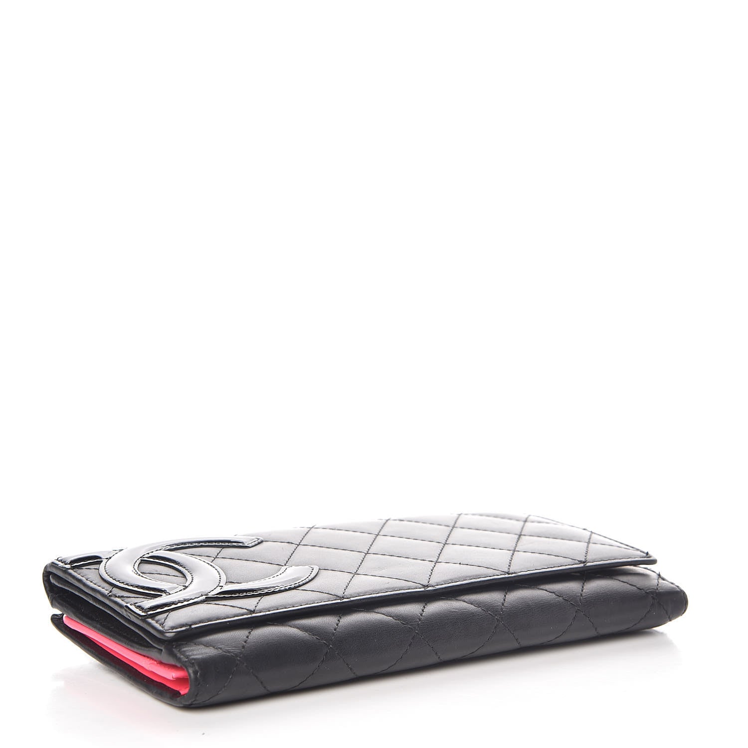 Chanel Calfskin Quilted Cambon Long Double Wallet Black 4 of 9
