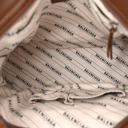 Balenciaga X GUCCI GG Monogram Azalea Calfskin Neo Classic Silver Hardware Medium City Beige Ebony Brown Sugar 6 of 11