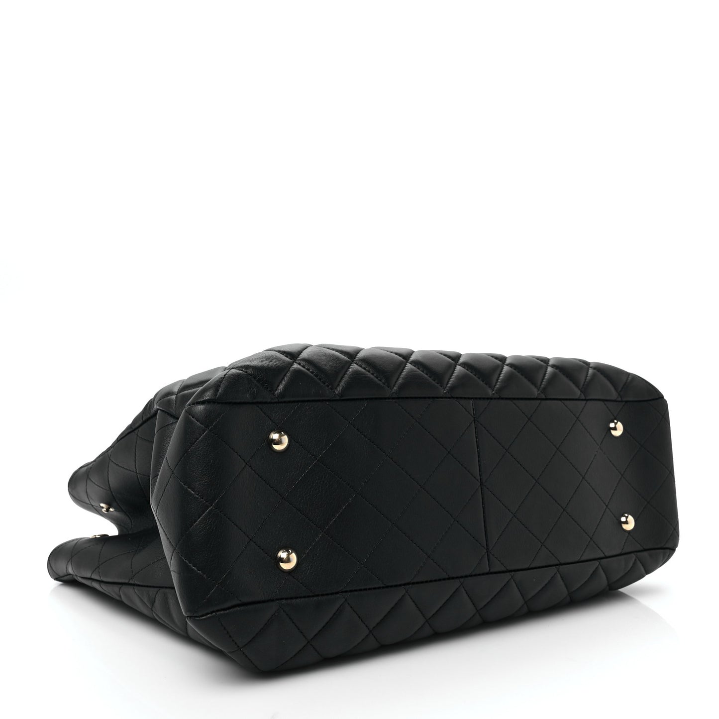 Calfskin Quilted Timeless Tote Black