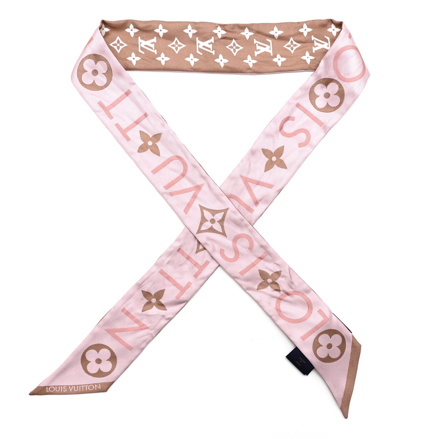 Louis Vuitton Silk Monogram Infinity BB Bandeau Rose Poudre 1 of 5
