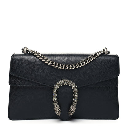 Gucci Pebbled Calfskin Small Dionysus Shoulder Bag Black 1 of 12