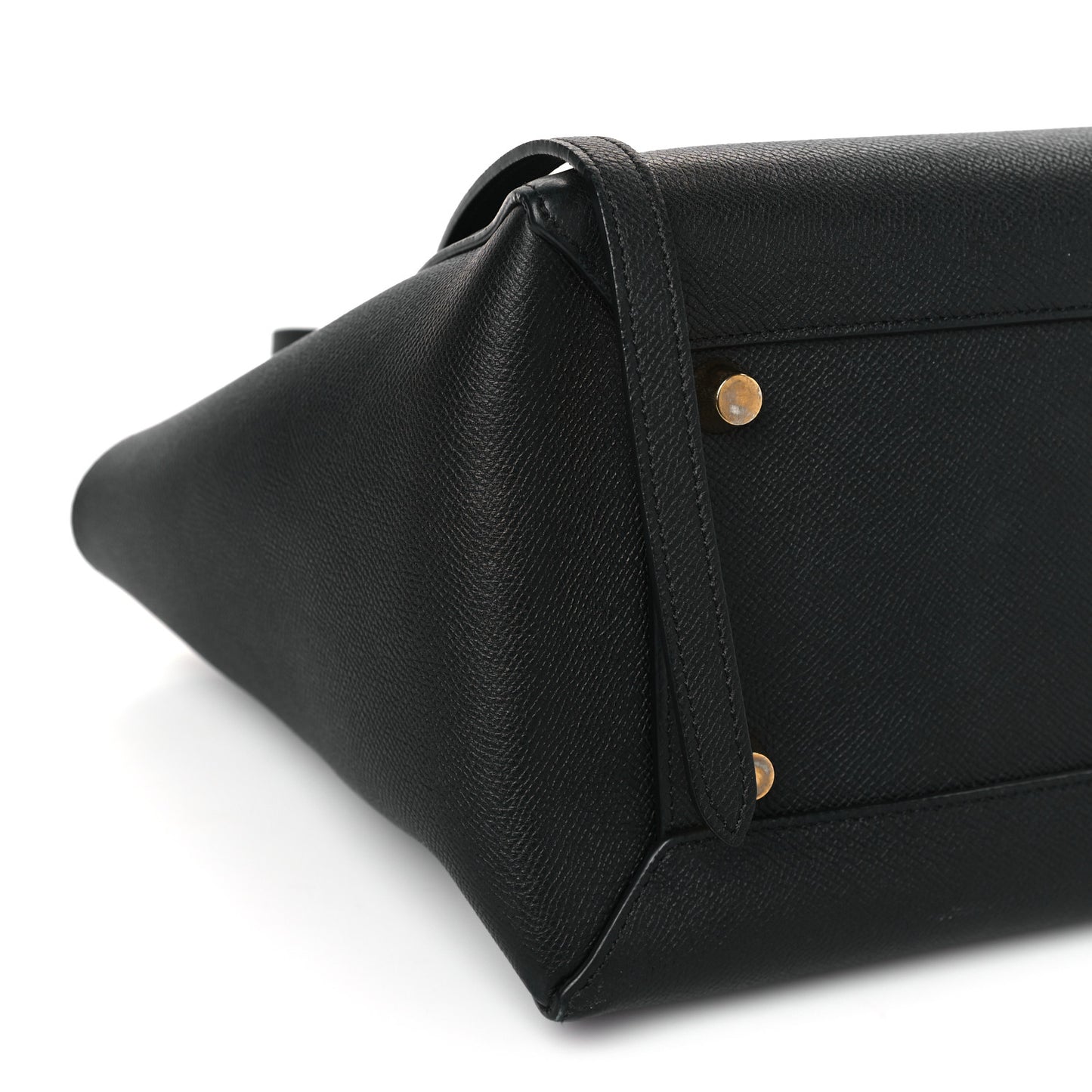 Baby Grained Calfskin Mini Belt Bag Black