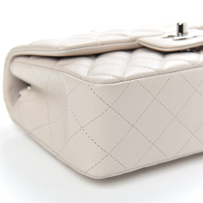Chanel Caviar Quilted Mini Rectangular Flap Ivory 8 of 10