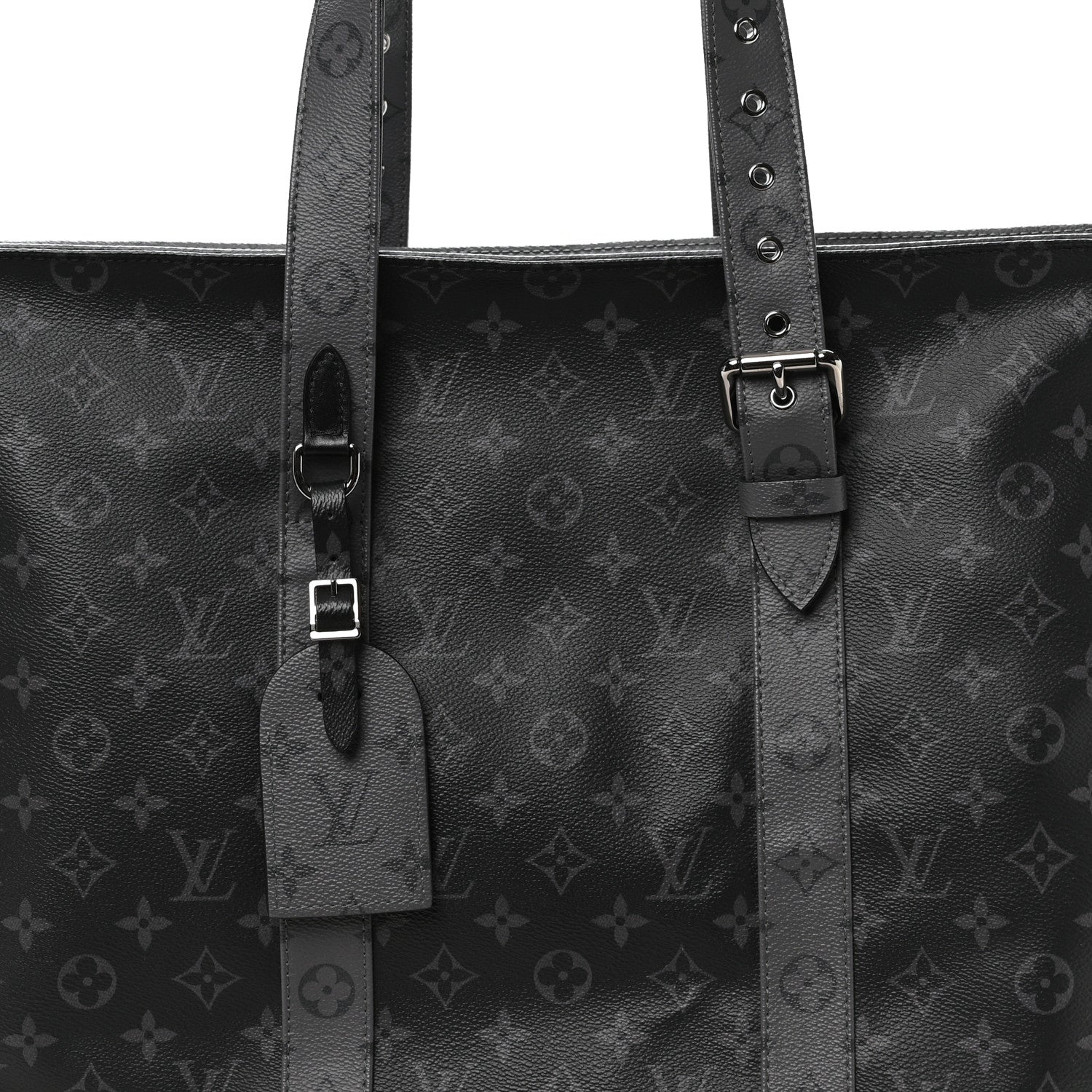 Louis Vuitton Monogram Eclipse Cabas Zippe GM Black 8 of 10