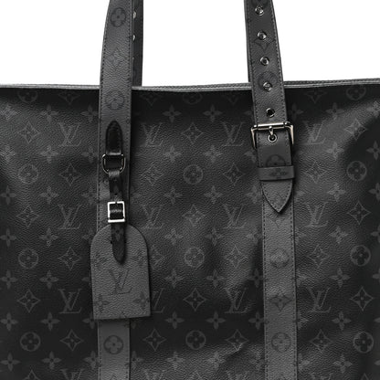 Louis Vuitton Monogram Eclipse Cabas Zippe GM Black 8 of 10