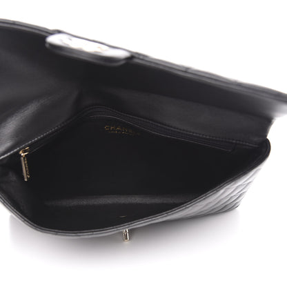 Chanel Lambskin Quilted Flap Clutch Black 5 of 10
