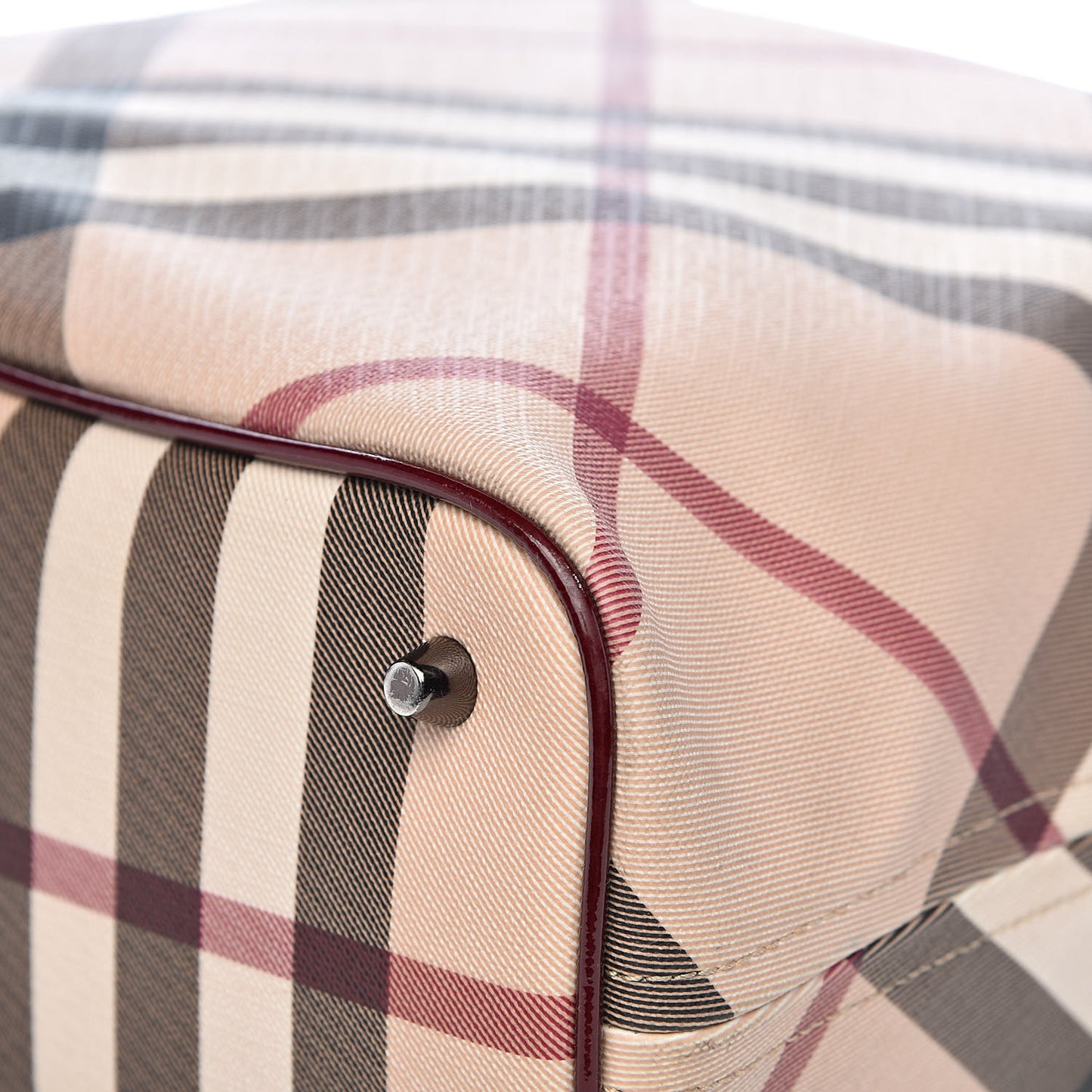 Supernova Check Regent Tote Berry Red