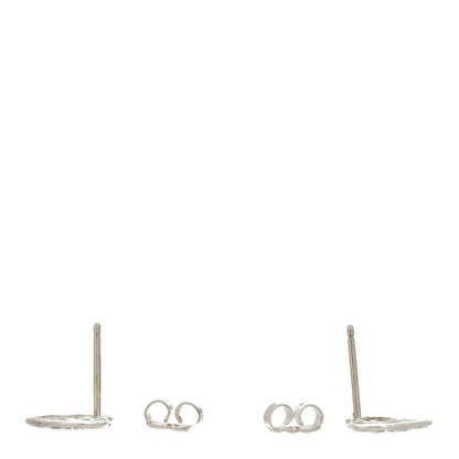 Tiffany Sterling Silver Paloma Picasso Olive Leaf Heart Earrings 3 of 5