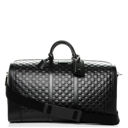 Gucci Guccissima Signature Large Duffle Black 1 of 7