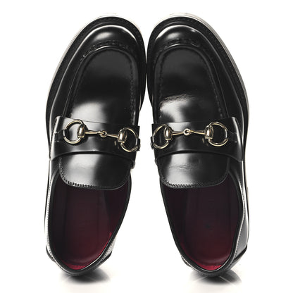 Gucci Cordovan Lux Horsebit Womens Lug Sole Loafers 35.5 Black 2 of 9