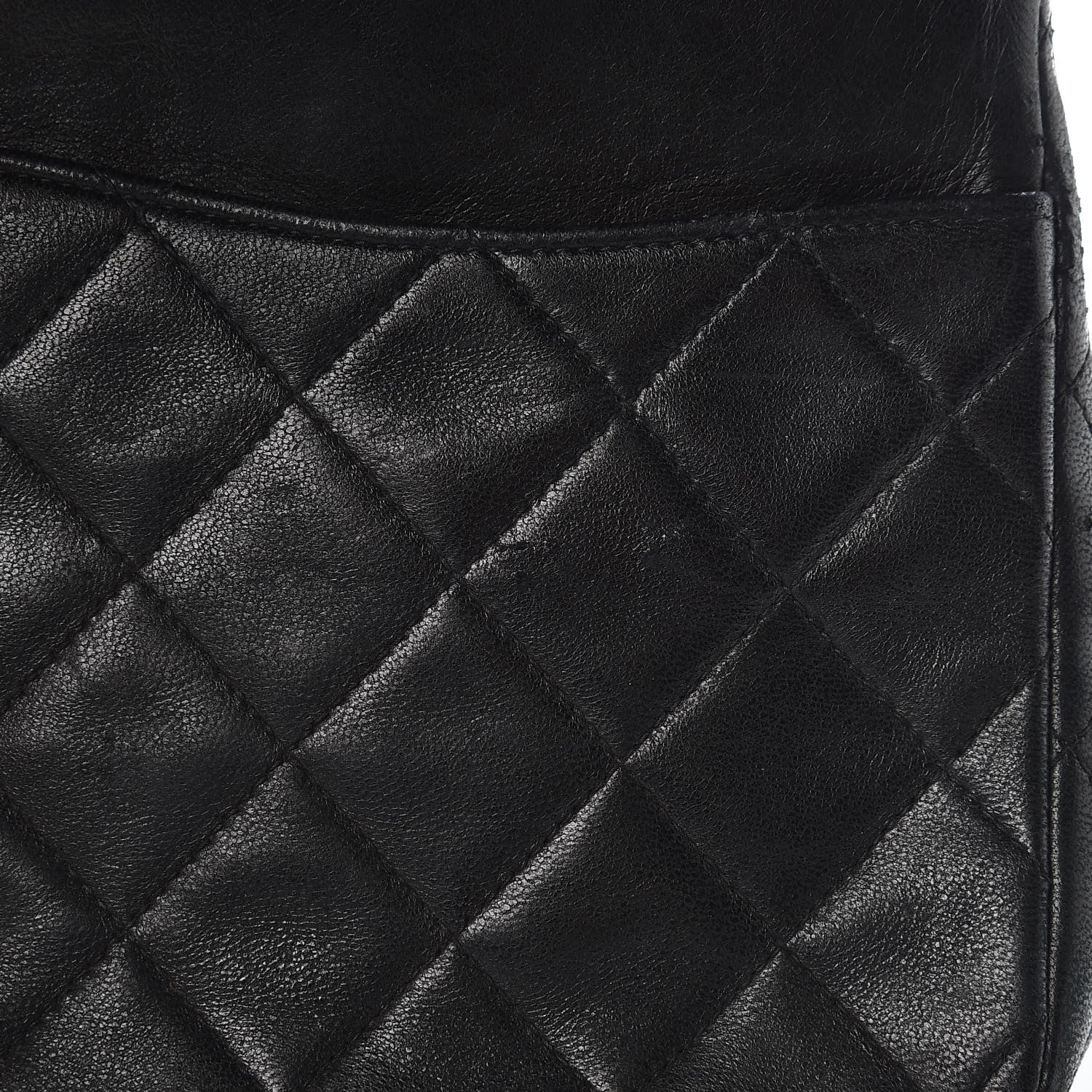 Chanel Lambskin Quilted Medium Double Flap Black 14 of 18