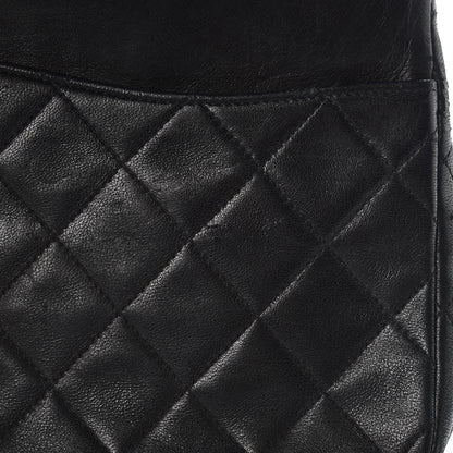 Chanel Lambskin Quilted Medium Double Flap Black 14 of 18