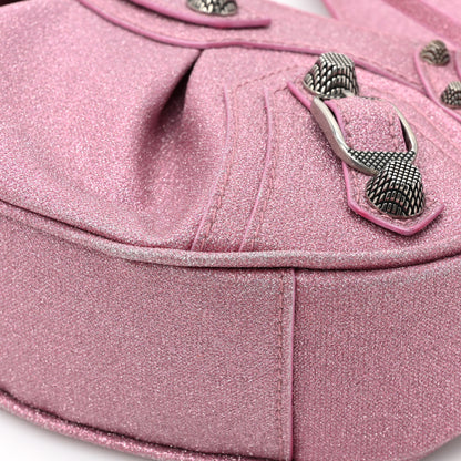 Balenciaga Sparkling Fabric Le Cagole Shoulder Bag XS Sweet Pink 11 of 13