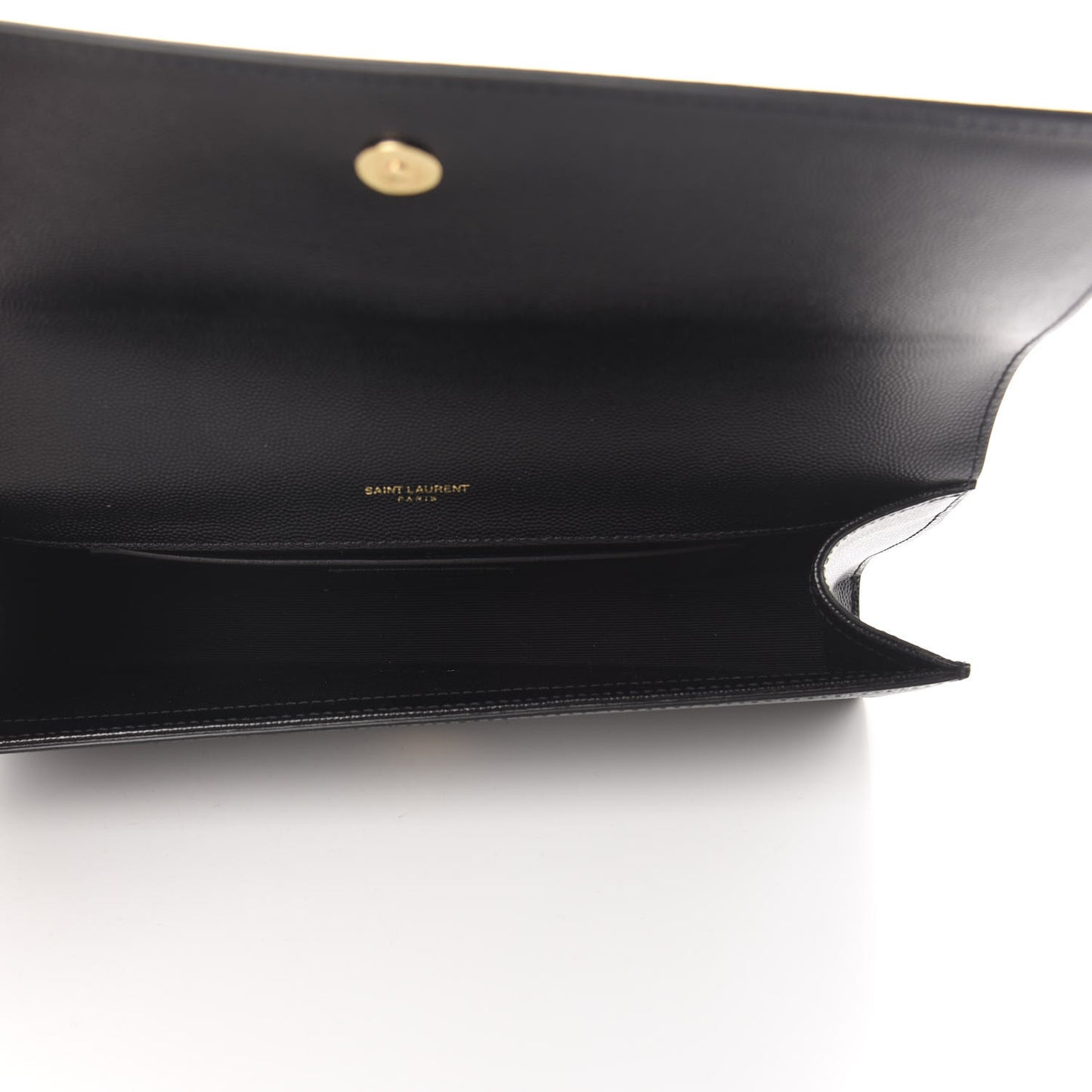 Grain De Poudre Monogram Cassandre Clutch Black