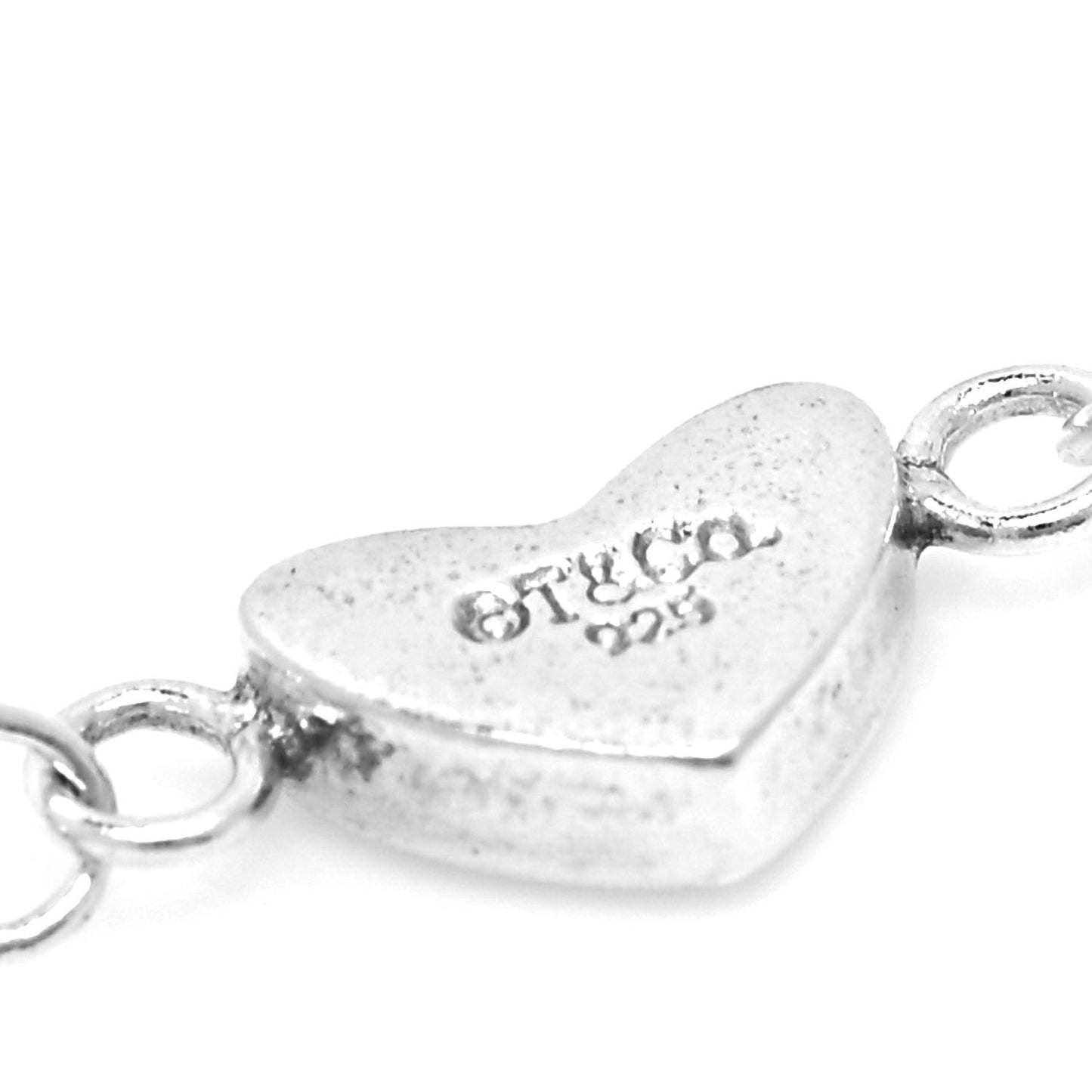 Sterling Silver Heart Toggle Bracelet
