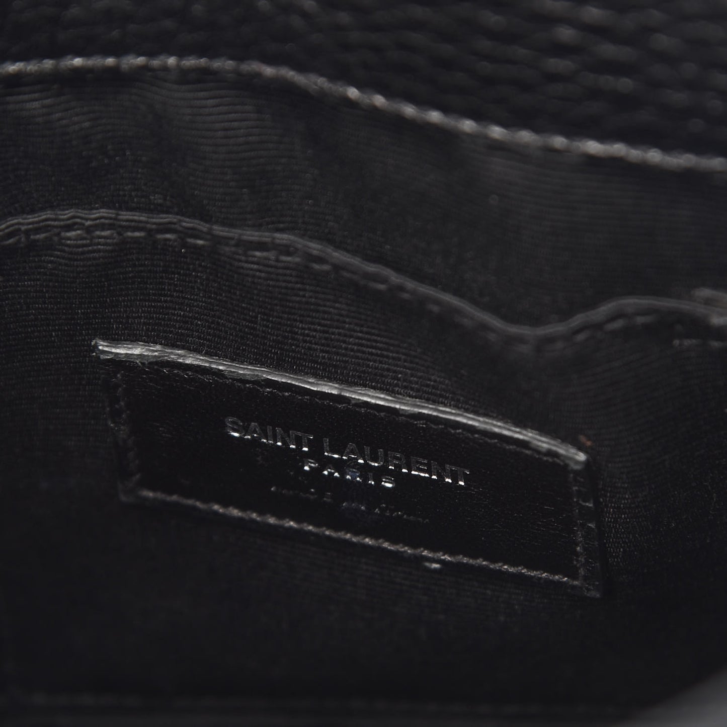 Grained Calfskin Nano Sac De Jour Black