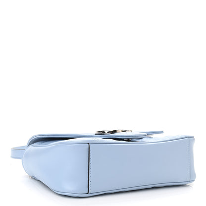 Gucci Calfskin Matelasse Mini GG Marmont Shoulder Bag Porcelain Light Blue 4 of 10