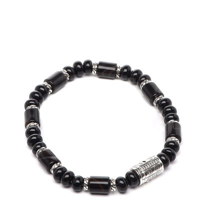 John Hardy Sterling Silver Banded Agate Classic Chain Bead Bracelet 3 of 6