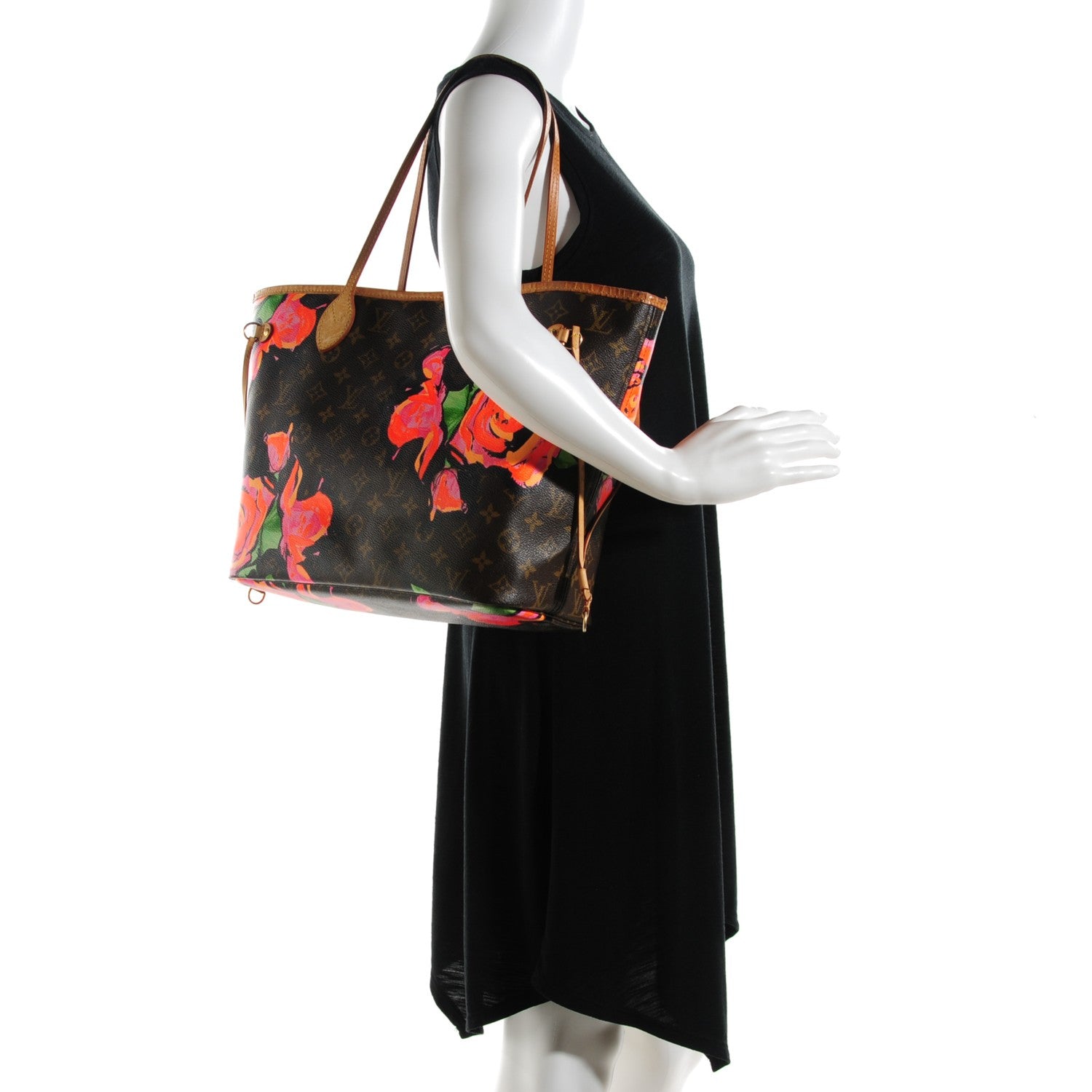 Louis Vuitton Monogram Roses Neverfull MM 2 of 14