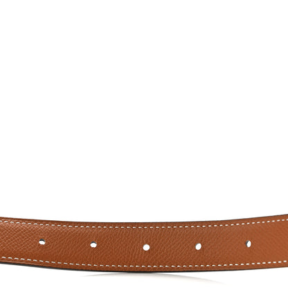 Hermes Swift Epsom 24mm Belt Strap 80 Black Gold 4 of 7