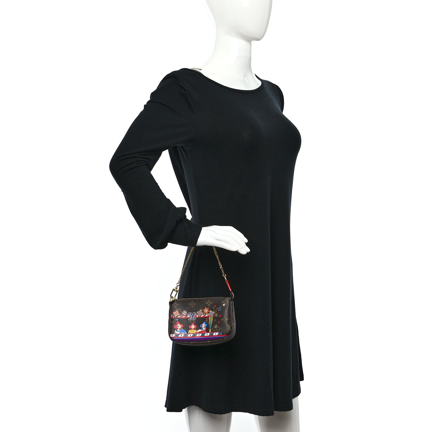 Louis Vuitton Monogram 2020 Christmas Animation Bumper Cars Mini Pochette Accessories Coquelicot 2 of 8