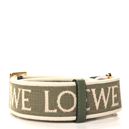 Loewe Calfskin Jacquard Anagram Strap Avocado Green 2 of 5
