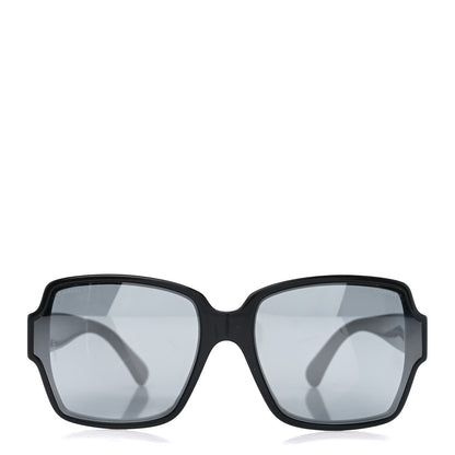 Chanel Acetate Square CC Sunglasses 5385-A Black 2 of 7