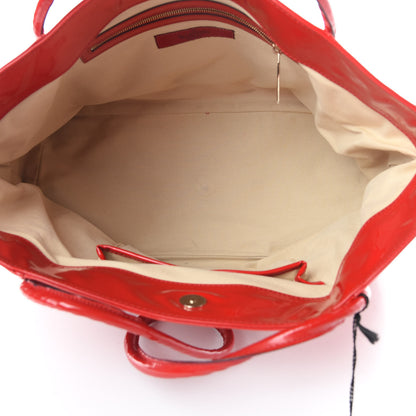 Valentino Garavani Patent Lacca Bow Tote Red 5 of 16