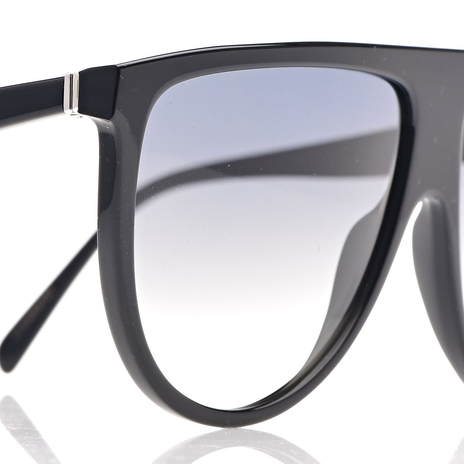 Celine Flat Top Shield Sunglasses CL 40006IN Black 7 of 7