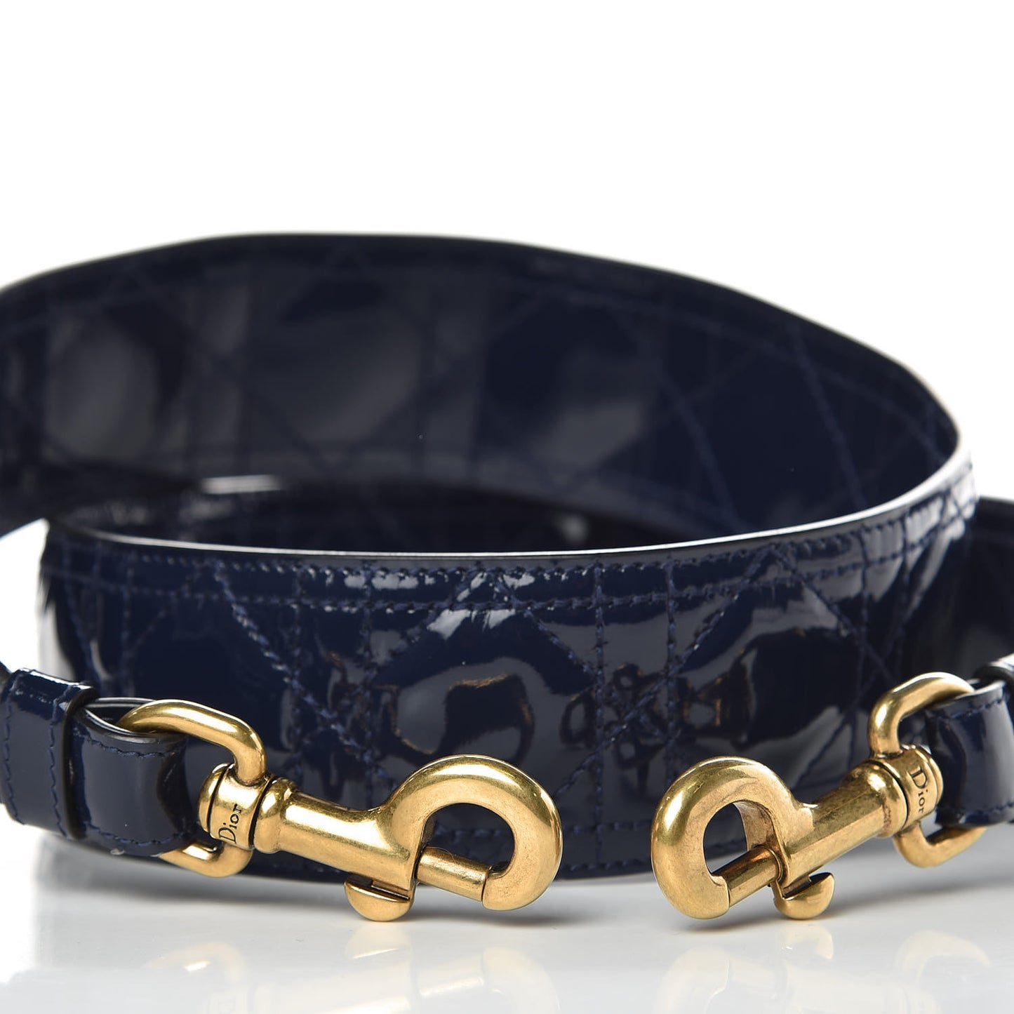 Patent Cannage Shoulder Strap Navy