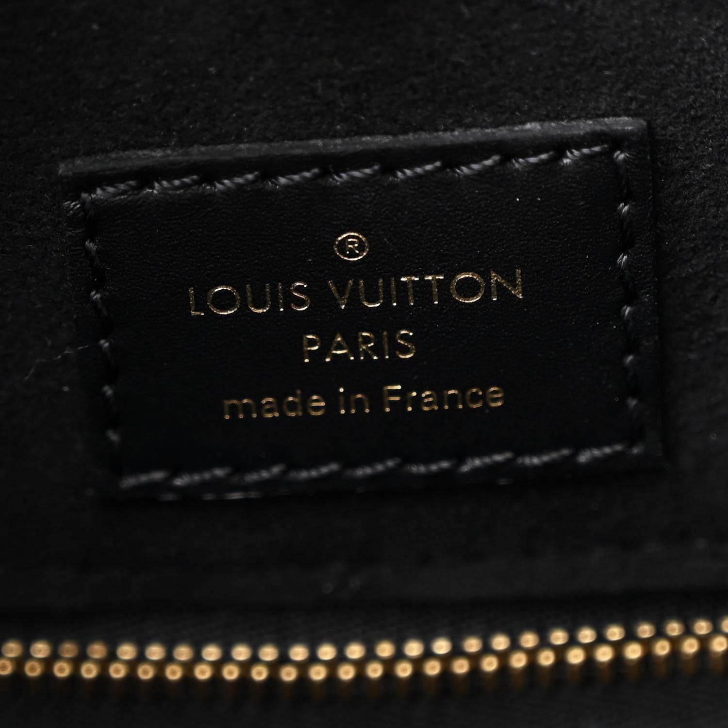 Louis Vuitton Calfskin Monogram Fold Tote MM Black Wine Cream 6 of 9