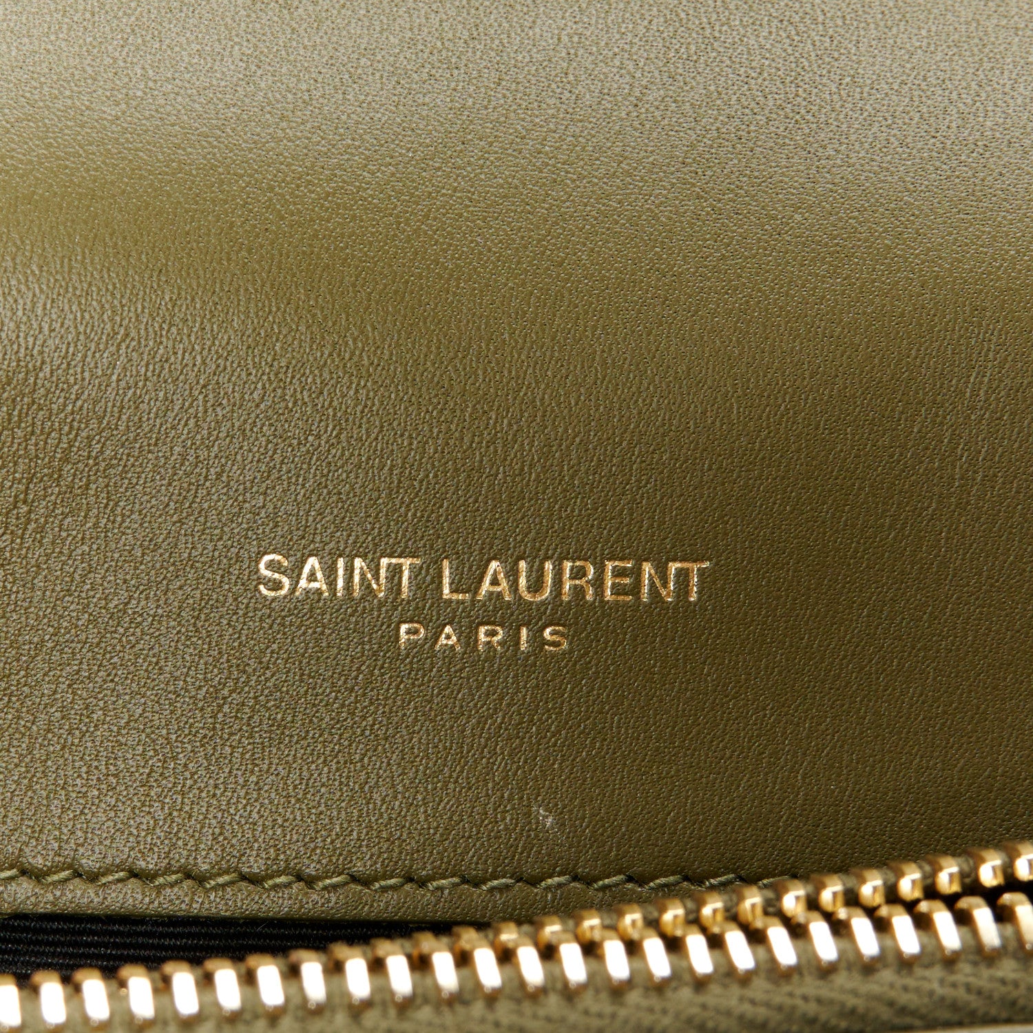 Saint Laurent Suede Matelasse Chevron Monogram Medium College Bag Loden Green 6 of 11