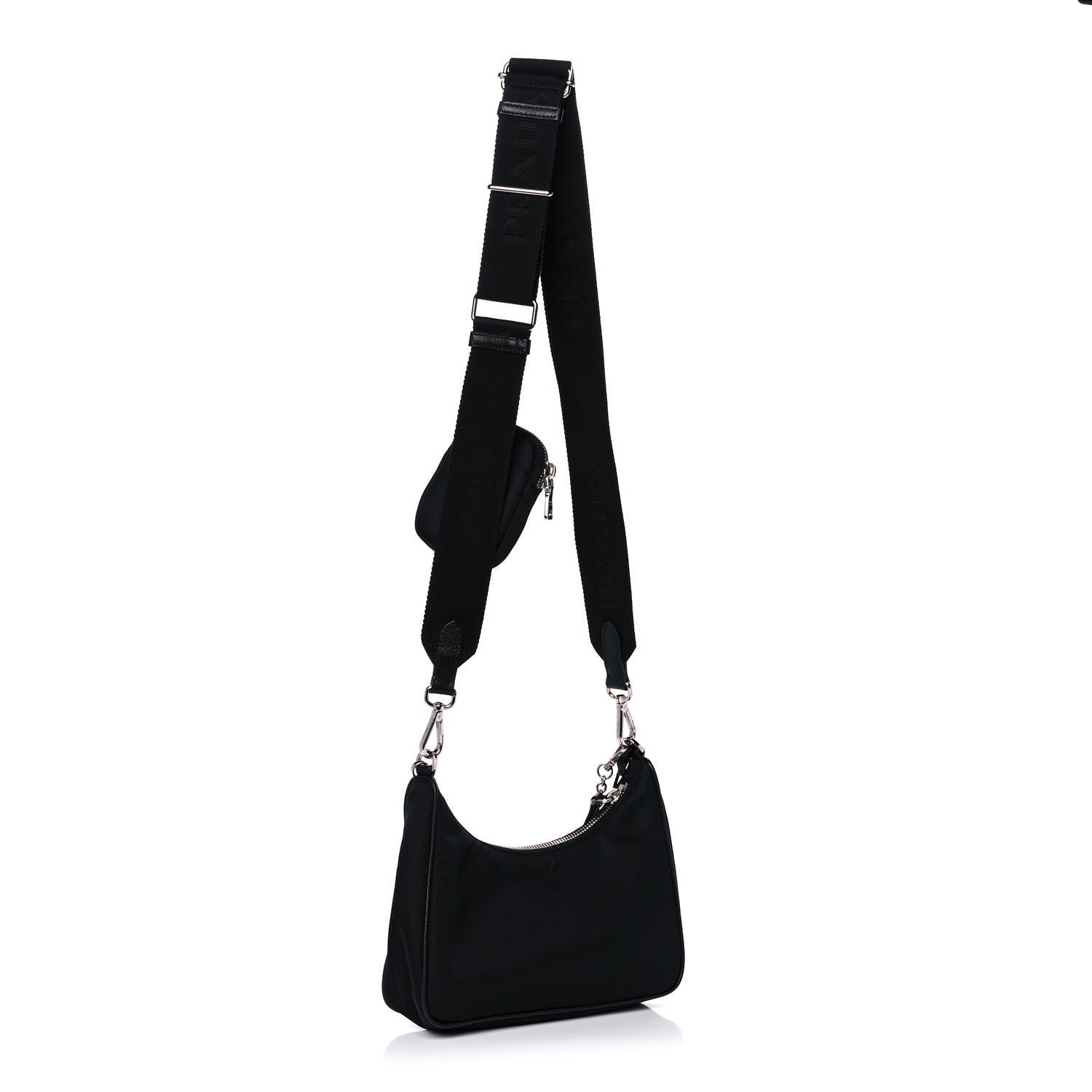 Prada Nylon Re-Edition 2005 Shoulder Bag Black 3 of 13