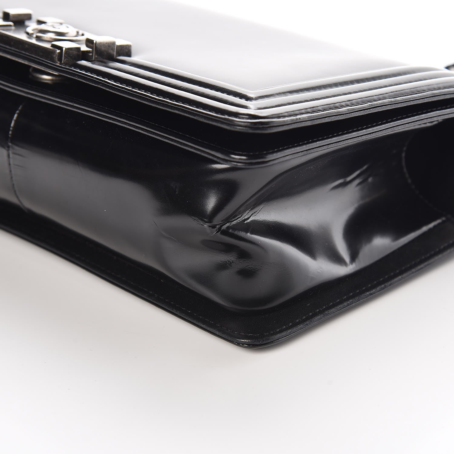 Chanel Glazed Calfskin Medium Boy Flap Black 9 of 14