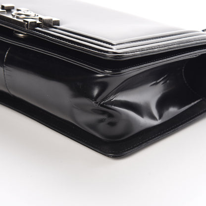 Chanel Glazed Calfskin Medium Boy Flap Black 9 of 14