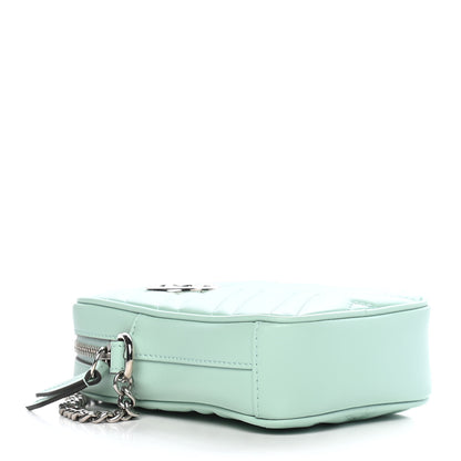 Gucci Calfskin Matelasse Mini GG Marmont Crossbody Bag Water Green 4 of 9
